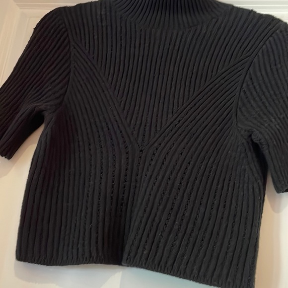 Intimately Free People Mock Neck Cropped Short Sleeve Sweater - Picture 2 of 4